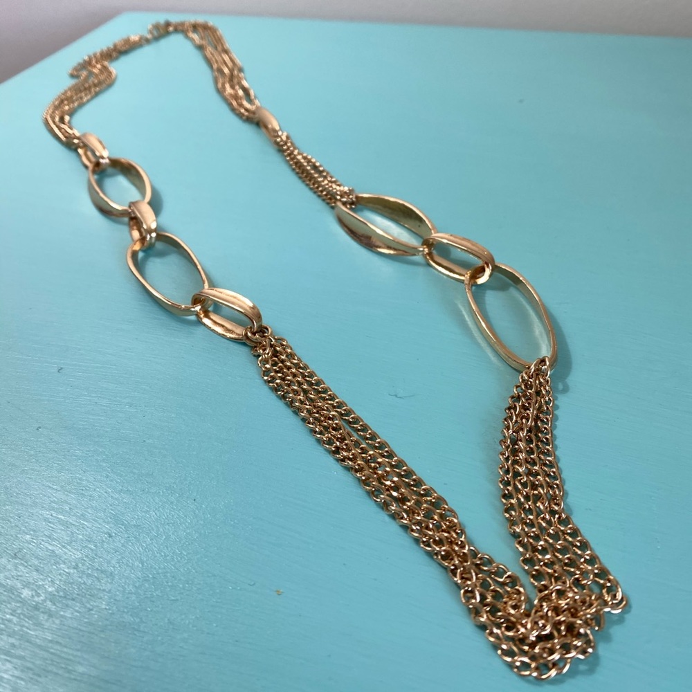 Fake Gold Drop Necklace